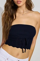 Pointelle Tube Top