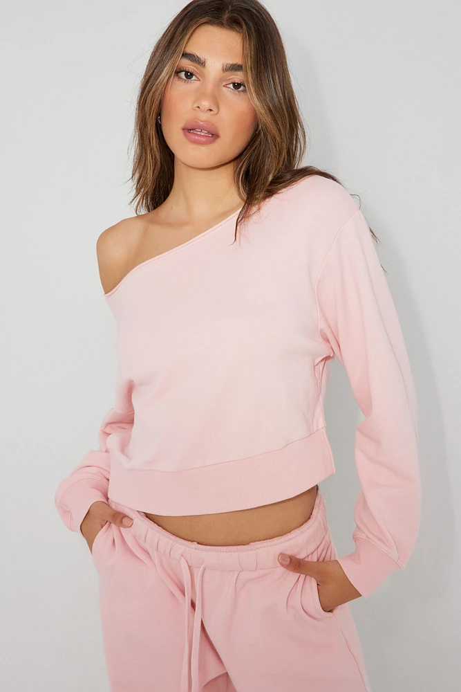 Off Shoulder Sweatshirt