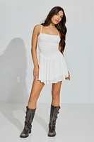 Kenzie Smocked Tiered Romper Dress