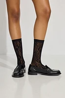 Pack of 2 Lacy Knee High Socks