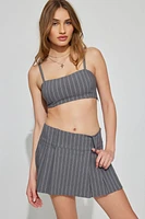 Pleated Micro Skort