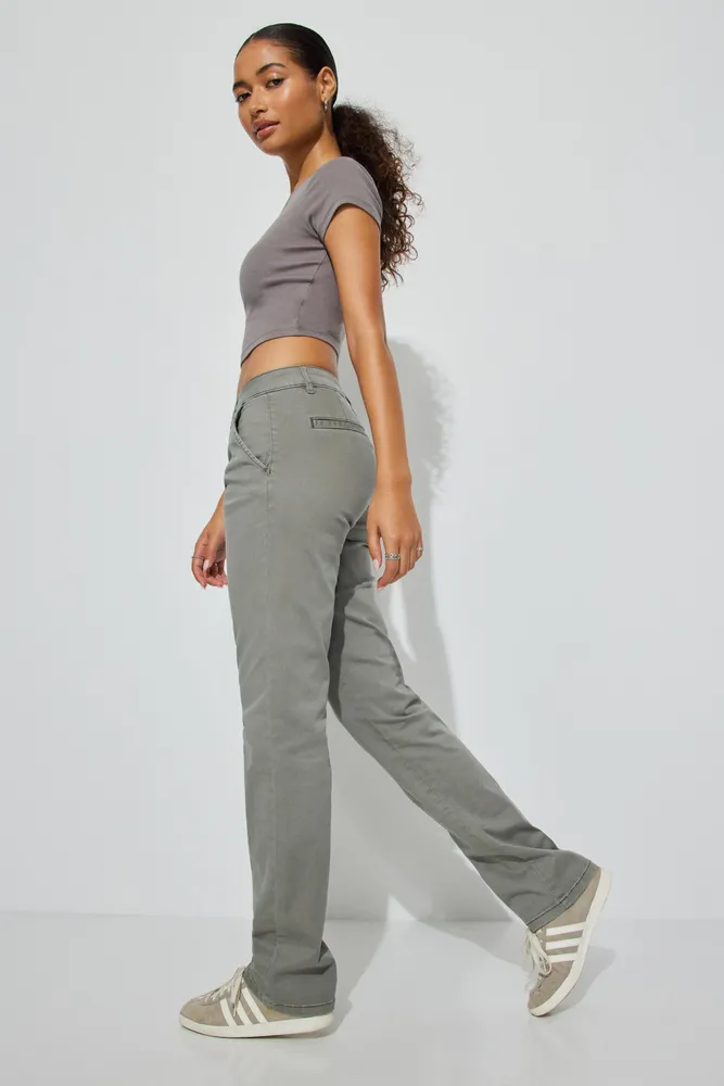 Low Rise Straight Leg Pant