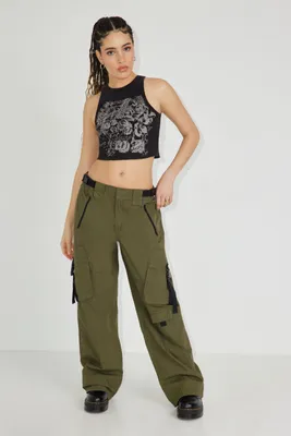 Belted Straight Leg Cargo Pant
