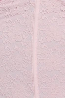 Haut bustier en dentelle à décolleté plongeant