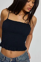 Open Back Smocked Cami Top