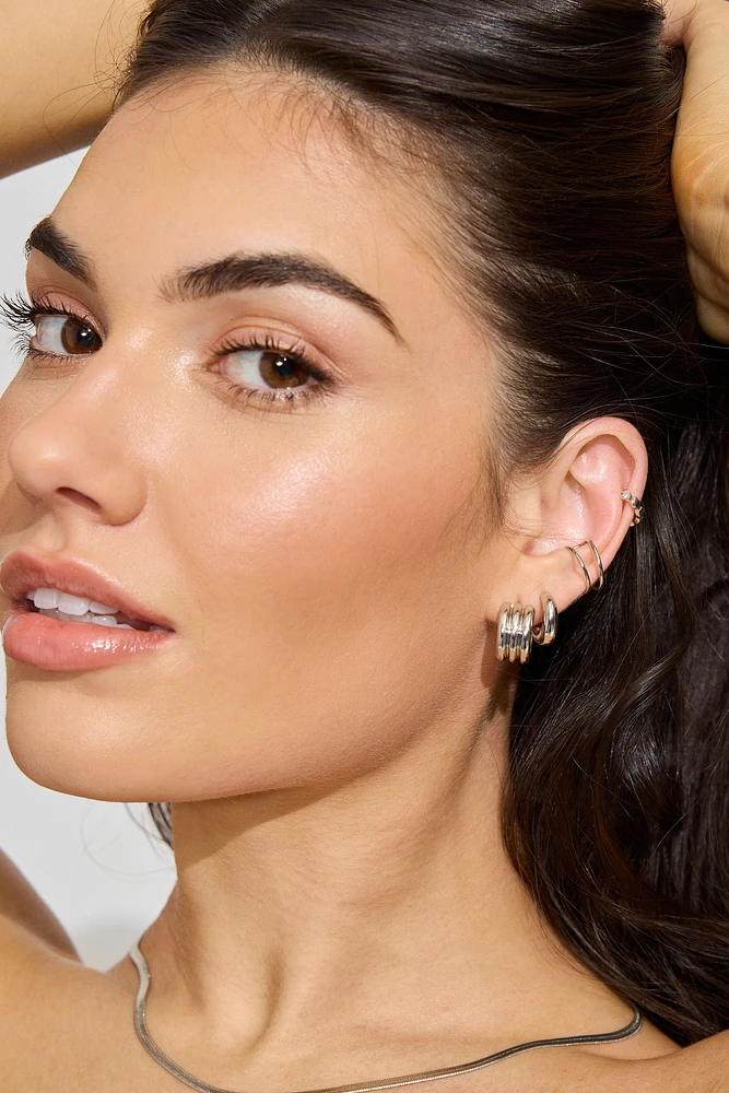 Ensemble de 8 boucles d’oreilles épurées