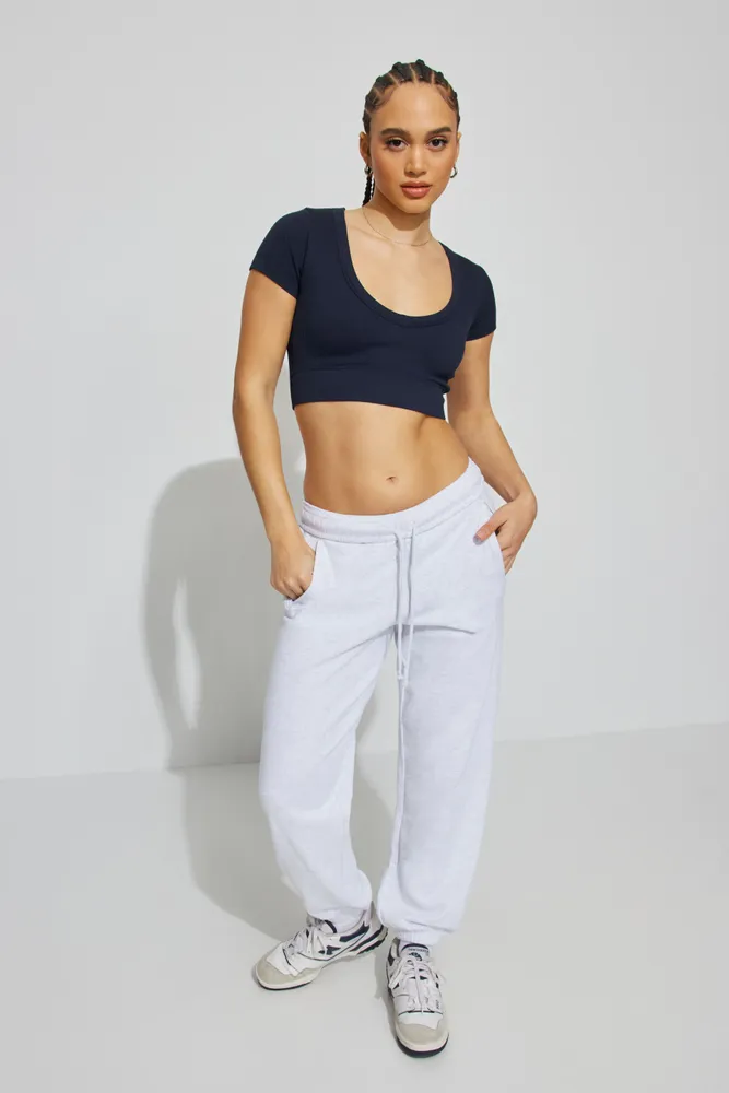 Sonia Seamless Plunge Tee