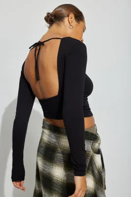 Tyler Open Back Crop Top