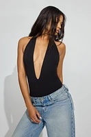 Deep Plunge Halter Bodysuit