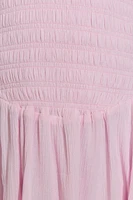 Ayla Halter Smocked Romper Dress