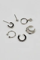 Ensemble de 6 boucles d’oreilles en grappes