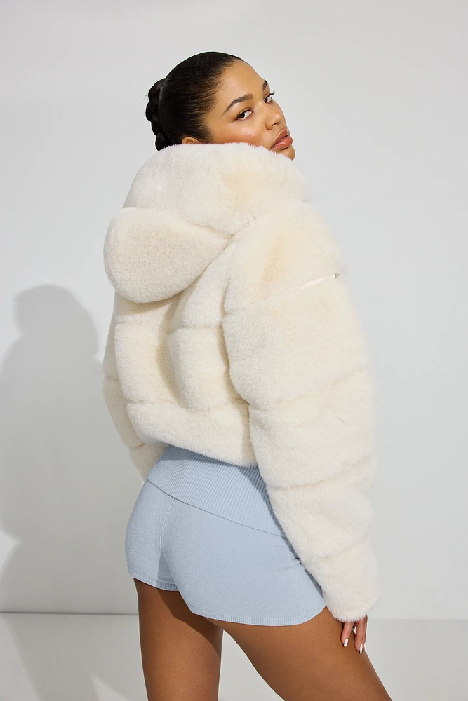 Faux-Fur Puffer Jacket