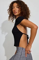 Off Shoulder Open Back Top