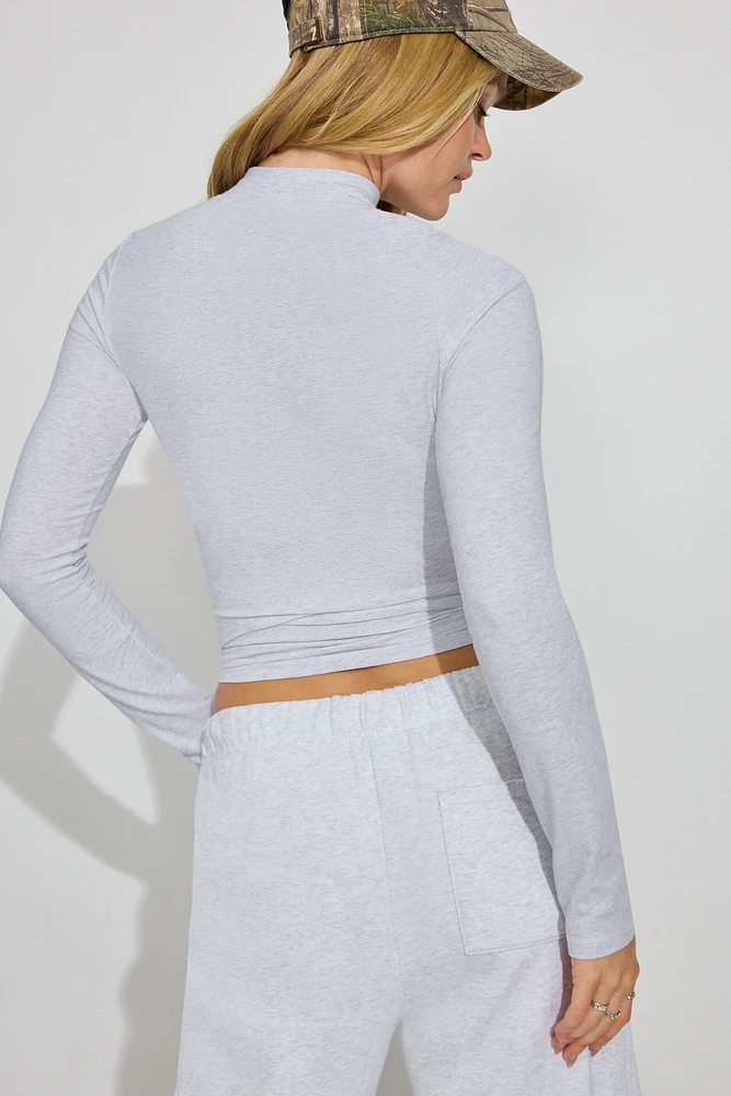 Estelle Mock Neck T Shirt