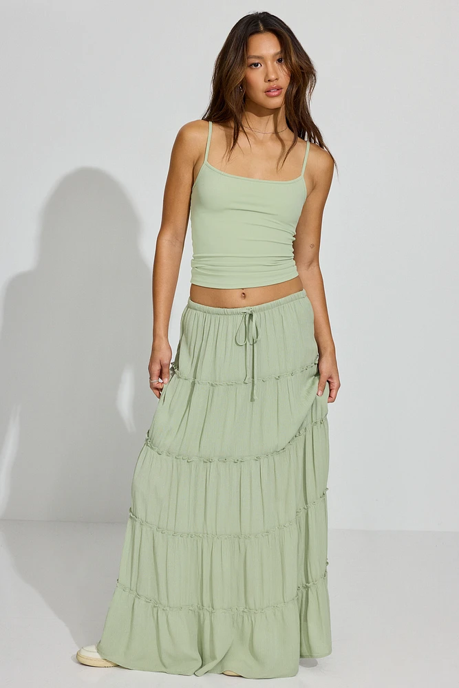 Tiered Maxi Skirt