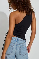 Ruched One Shoulder Top