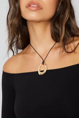 Oval Pendant Necklace