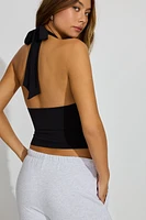 Deep Plunge Halter Top