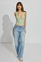 Sleek Deep V Neck Tank Top