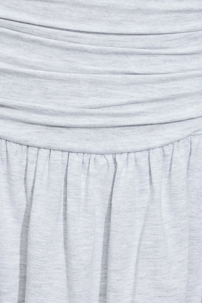 Robe-combicourt tube à ourlet féminin