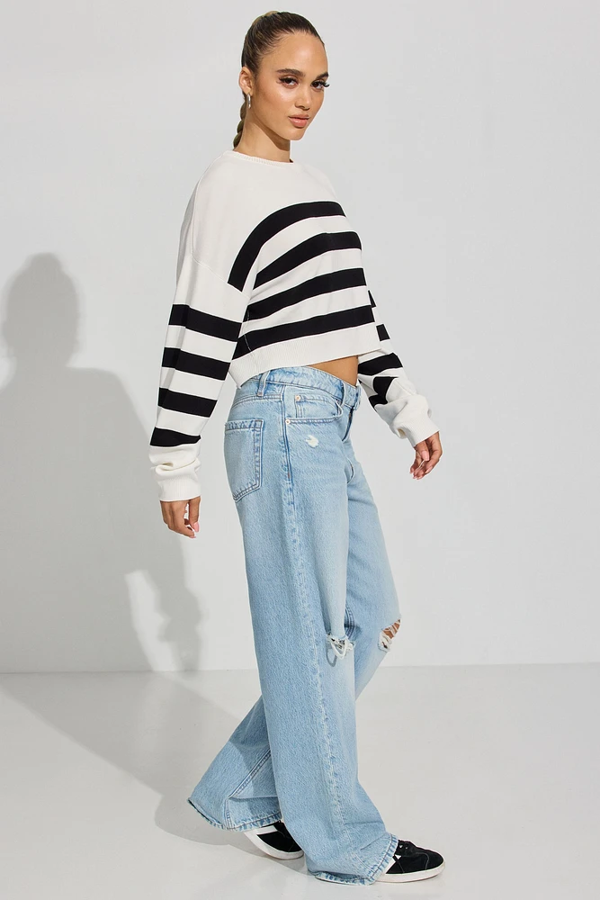 Boxy Stripe Sweater