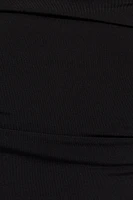 Deep Cowl Neck Halter Top