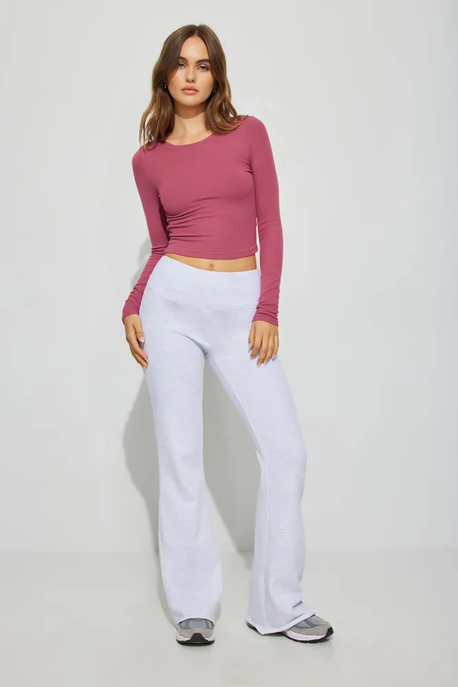 Fit And Flared Fleece Pant