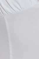 Haut licou à col plongeant en dentelle