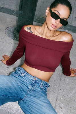 Kayla Foldover Off Shoulder Top