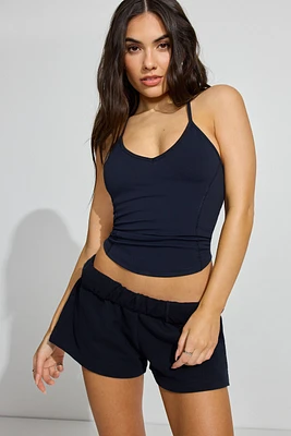 Short SoftTerry années 80 à taille haute