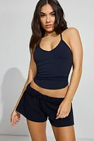 Short SoftTerry années 80 à taille haute