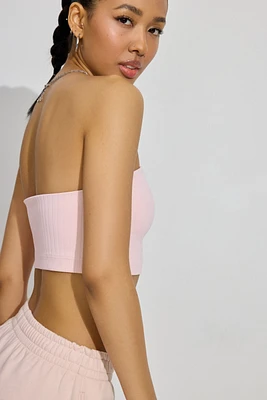 Haut tube ultra-écourté sans coutures