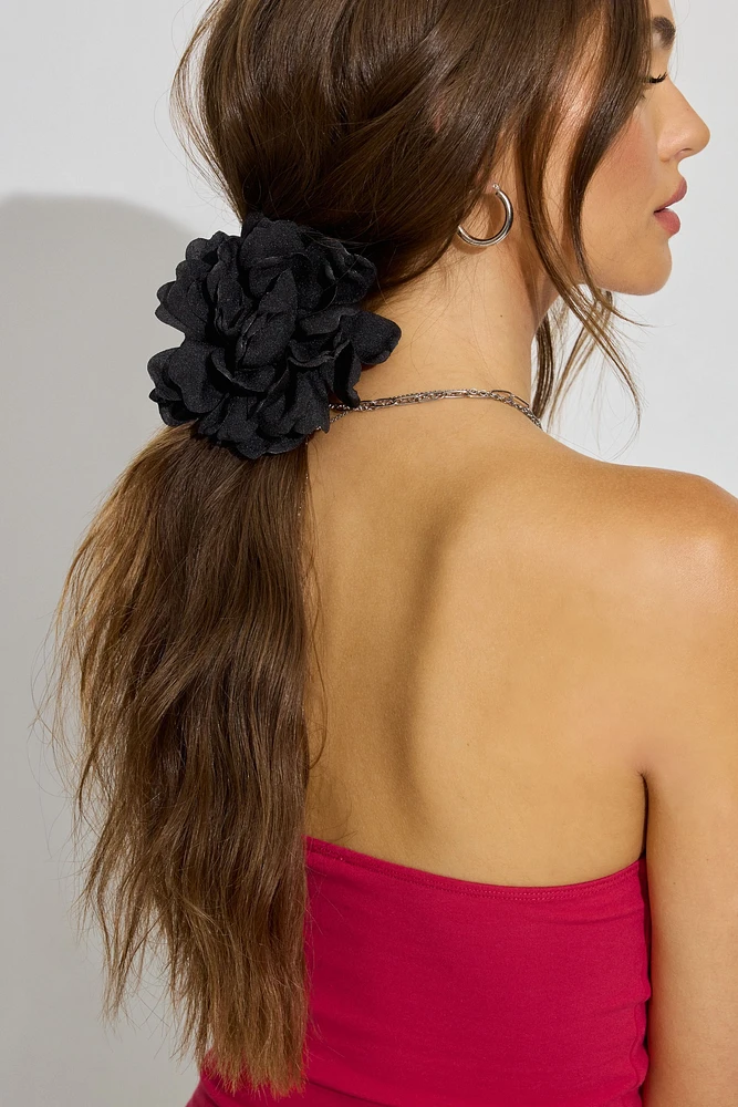 Oversized Flower Hair Claw Clip