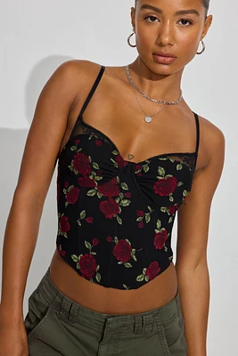 Sabrina Peek-A-Boo Bustier Top