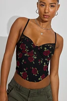 Sabrina Peek-A-Boo Bustier Top