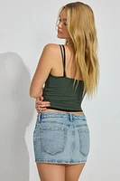 Denim Micro Skort