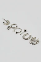 Ensemble de 6 boucles d’oreilles en grappes