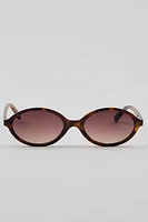 Lunettes de soleil ovales minces