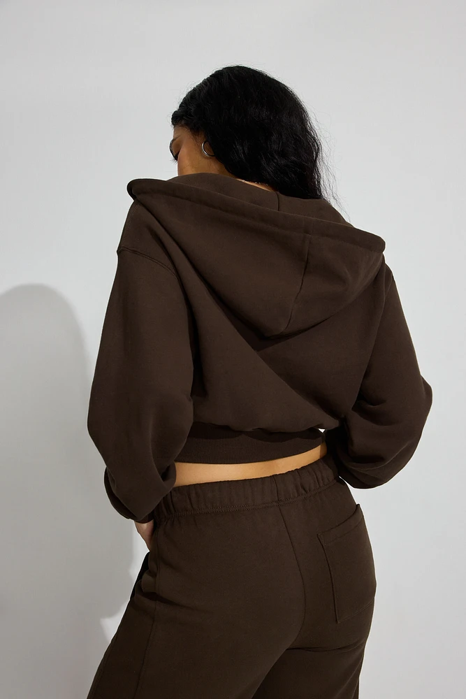 Haut à capuchon bouffant zippé SoftTerry