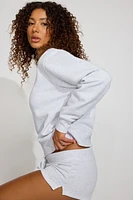 Sweatshirt emblématique à col rond en SoftTerry