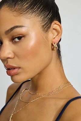 3 Pack Double Hoop Earrings