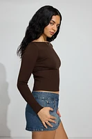 Denim Micro Skort