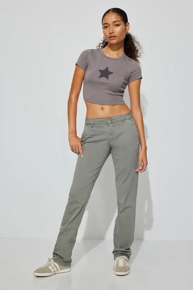 Low-waist Pull-on Pants