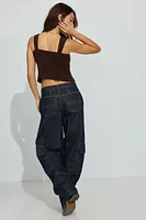 Low Rise Baggy Cargo Jeans