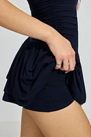 Flirty Hem Tube Romper Dress