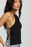 Smocked Boatneck Cami Top