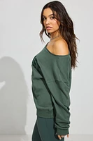 SoftTerry Off Shoulder Sweatshirt