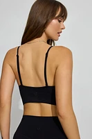 Cross Back V Neck Bra