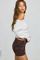 Spongy Off Shoulder Sweater