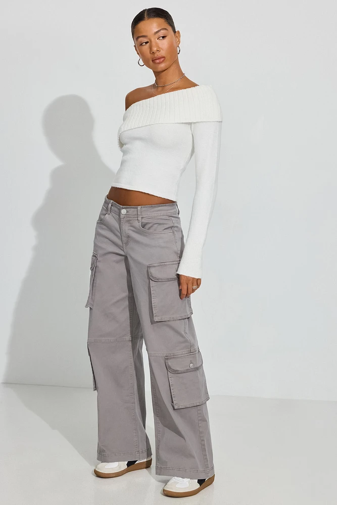 Pantalon cargo Cameron à taille basse
